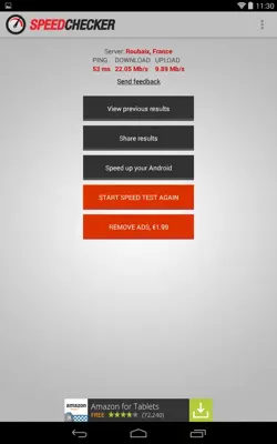 Speed Checker android App screenshot 2